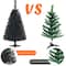 Costway 3ft. Unlit Matte Black Artificial Christmas Tree